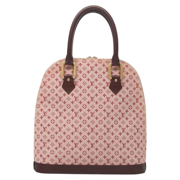LOUIS VUITTON Monogram Mini Alma Haut Hand Bag Red M92204 LV Auth BA2457V - Picture 2 of 16